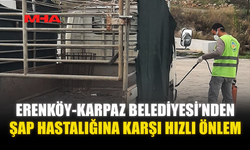 ERENKÖY-KARPAZ BELEDİYESİ’NDEN ŞAP HASTALIĞINA KARŞI HIZLI ÖNLEM