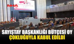 SAYIŞTAY BAŞKANLIĞI BÜTÇESİ OY ÇOKLUĞUYLA KABUL EDİLDİ