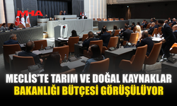 MECLİS’TE TARIM VE DOĞAL KAYNAKLAR BAKANLIĞI BÜTÇESİ GÖRÜŞÜLÜYOR