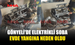 GÖNYELİ'DE ELEKTRİKLİ SOBA EVDE YANGINA NEDEN OLDU