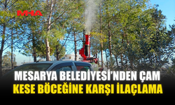 MESARYA BELEDİYESİ’NDEN ÇAM KESE BÖCEĞİNE KARŞI İLAÇLAMA