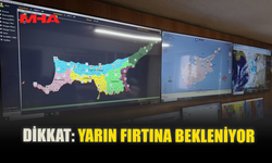 DİKKAT: YARIN FIRTINA BEKLENİYOR