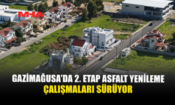 GAZİMAĞUSA'DA 2. ETAP ASFALT YENİLEME ÇALIŞMALARI SÜRÜYOR