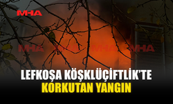 LEFKOŞA KÖŞKLÜÇİFTLİK’TE KORKUTAN YANGIN