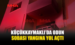 KÜÇÜKKAYMAKLI’DA ODUN SOBASI YANGINA YOL AÇTI