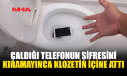 ÇALDIĞI TELEFONUN ŞİFRESİNİ KIRAMAYINCA KLOZETİN İÇİNE ATTI