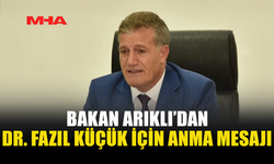 BAKAN ARIKLI’DAN DR. FAZIL KÜÇÜK İÇİN ANMA MESAJI
