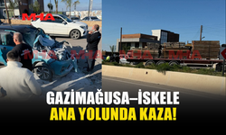 GAZİMAĞUSA–İSKELE ANA YOLUNDA KAZA!