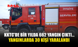 KKTC’DE BİR YILDA 662 YANGIN ÇIKTI..