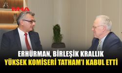 CUMHURBAŞKANI ERHÜRMAN, BİRLEŞİK KRALLIK YÜKSEK KOMİSERİ TATHAM’I KABUL ETTİ