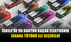 İSKELE'DE 90 KARTON KAÇAK ELEKTRONİK SİGARA TÜTÜNÜ ELE GEÇİRİLDİ