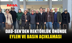 DAÜ-SEN’DEN REKTÖRLÜK ÖNÜNDE EYLEM VE BASIN AÇIKLAMASI