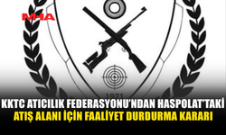 KKTC ATICILIK FEDERASYONU’NDAN HASPOLAT’TAKİ ATIŞ ALANI İÇİN FAALİYET DURDURMA KARARI