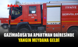 GAZİMAĞUSA’DA APARTMAN DAİRESİNDE YANGIN MEYDANA GELDİ
