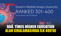 DAÜ, TİMES HİGHER EDUCATİON ALAN SIRALAMASINDA İLK 400’DE