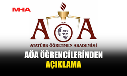 AÖA ÖĞRENCİLERİNDEN AÇIKLAMA