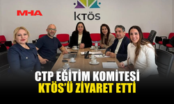CTP EĞİTİM KOMİTESİ KTÖS’Ü ZİYARET ETTİ
