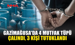 GAZİMAĞUSA'DA 4 MUTFAK TÜPÜ ÇALINDI, 3 KİŞİ TUTUKLANDI