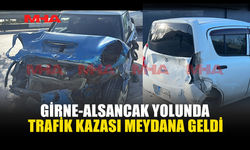 GİRNE-ALSANCAK YOLUNDA TRAFİK KAZASI
