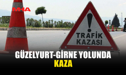 GÜZELYURT-GİRNE ANAYOLU’NDA KAMYON OTOBÜSE ÇARPTI