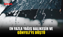 EN FAZLA YAĞIŞ BALIKESİR VE GÖNYELİ’YE DÜŞTÜ
