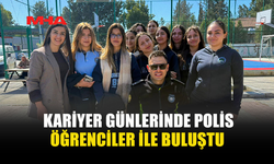 POLİSLER, DENEYİMLERİNİ VE MESLEKİ İPUÇLARINI ÖĞRENCİLERLE PAYLAŞTI