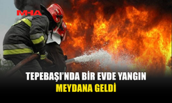 TEPEBAŞI’NDA BOŞ EVİN ÜST KATINDA YANGIN ÇIKTI