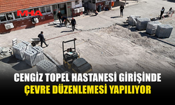 LEFKE BELEDİYESİ’NDEN HASTANE GİRİŞİNE ÇEVRE DÜZENLEMESİ