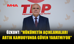ÖZKUNT: ZAM POLİTİKALARI HALKI ZORLUYOR