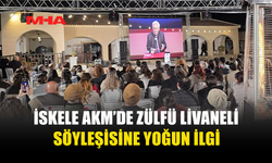 İSKELE’DE ZÜLFÜ LİVANELİ SÖYLEŞİSİNE BÜYÜK İLGİ