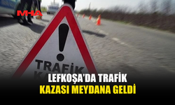 LEFKOŞA’DA KAVŞAKTA KAZA: İKİ ARAÇ ÇARPIŞTI