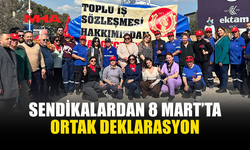 KIBRIS’TAKİ SENDİKALARDAN ORTAK 8 MART BİLDİRİSİ