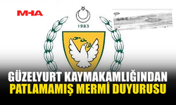 GÜZELYURT KAYMAKAMLIĞINDAN ÖNEMLİ DUYURU