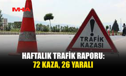 KKTC’DE GEÇEN HAFTA 72 KAZA YAŞANDI, 26 KİŞİ YARALANDI