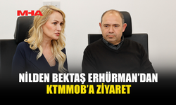 NİLDEN BEKTAŞ ERHÜRMAN, KTMMOB’Yİ ZİYARET ETTİ