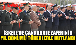 İSKELE’DE ÇANAKKALE ZAFERİ İÇİN TÖREN DÜZENLENDİ
