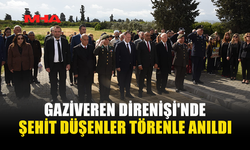GAZİVEREN ŞEHİTLERİ TÖRENLE ANILDI