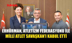 CUMHURBAŞKANI ERHÜRMAN, ATLETİZM FEDERASYONU'NU KABUL ETTİ