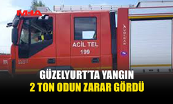 GÜZELYURT’TA ARAZİ YANGINI: TONLARCA ODUN KÜLE DÖNDÜ