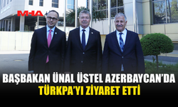 BAŞBAKAN ÜNAL ÜSTEL, TÜRKPA GENEL SEKRETERİ RAMİL HASAN İLE BİR ARAYA GELDİ