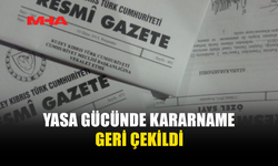 EYLEMLERE NEDEN OLAN YASA GÜCÜNDE KARARNAME GERİ ÇEKİLDİ