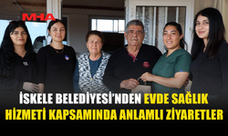 İSKELE BELEDİYESİ ZİYARET ETTİKLERİ BÜYÜKLERİN DOĞUM GÜNLERİNİ KUTLUYOR