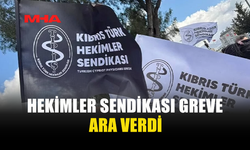 HEKİMLER SENDİKASI DA GREVE ARA VERDİĞİNİ AÇIKLADI