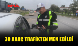 TRAFİK DENETİMLERİNDE 282 SÜRÜCÜYE CEZA