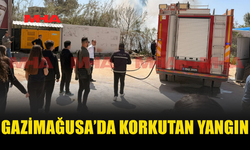 GAZİMAĞUSA LAGUNA BÖLGESİNDE YANGIN
