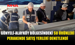 GÖNYELİ VE ALAYKÖY BÖLGESİNDE 70 KG SU ÜRÜNÜ TOPLATILDI