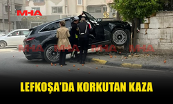 LEFKOŞA’DA TRAFİK KAZASI MEYDANA GELDİ
