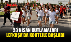 LEFKOŞA’DA 23 NİSAN KORTEJİ METEHAN’DAN BAŞLADI