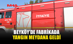 BEYKÖY'DE SÜT ÜRÜNLERİ FABRİKASINDA YANGIN