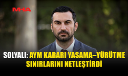 SOLYALI: YASAMA YETKİSİ MECLİS’E AİTTİR